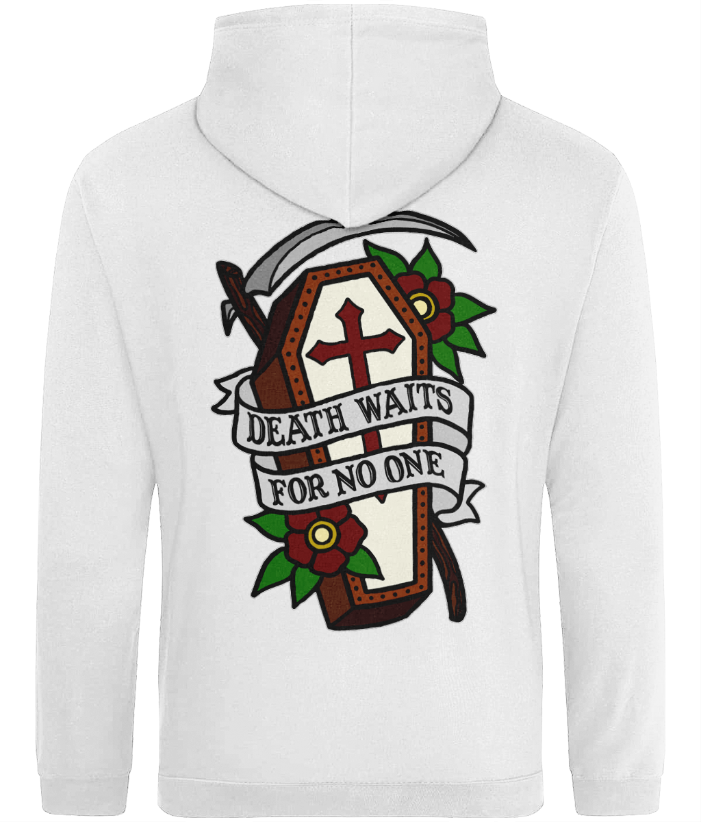 Death Waits Hoodie - HUSH Clothing UK
